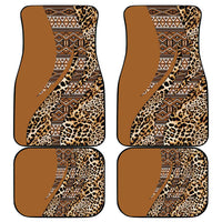 Africa Leopard Mix Native Tribal Pattern Car Mats LT9 - Wonder Print Shop