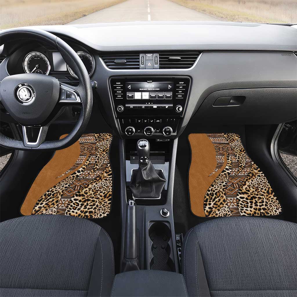Africa Leopard Mix Native Tribal Pattern Car Mats LT9 - Wonder Print Shop