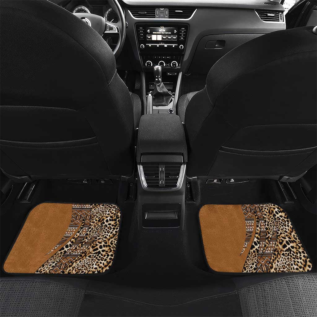 Africa Leopard Mix Native Tribal Pattern Car Mats LT9 - Wonder Print Shop