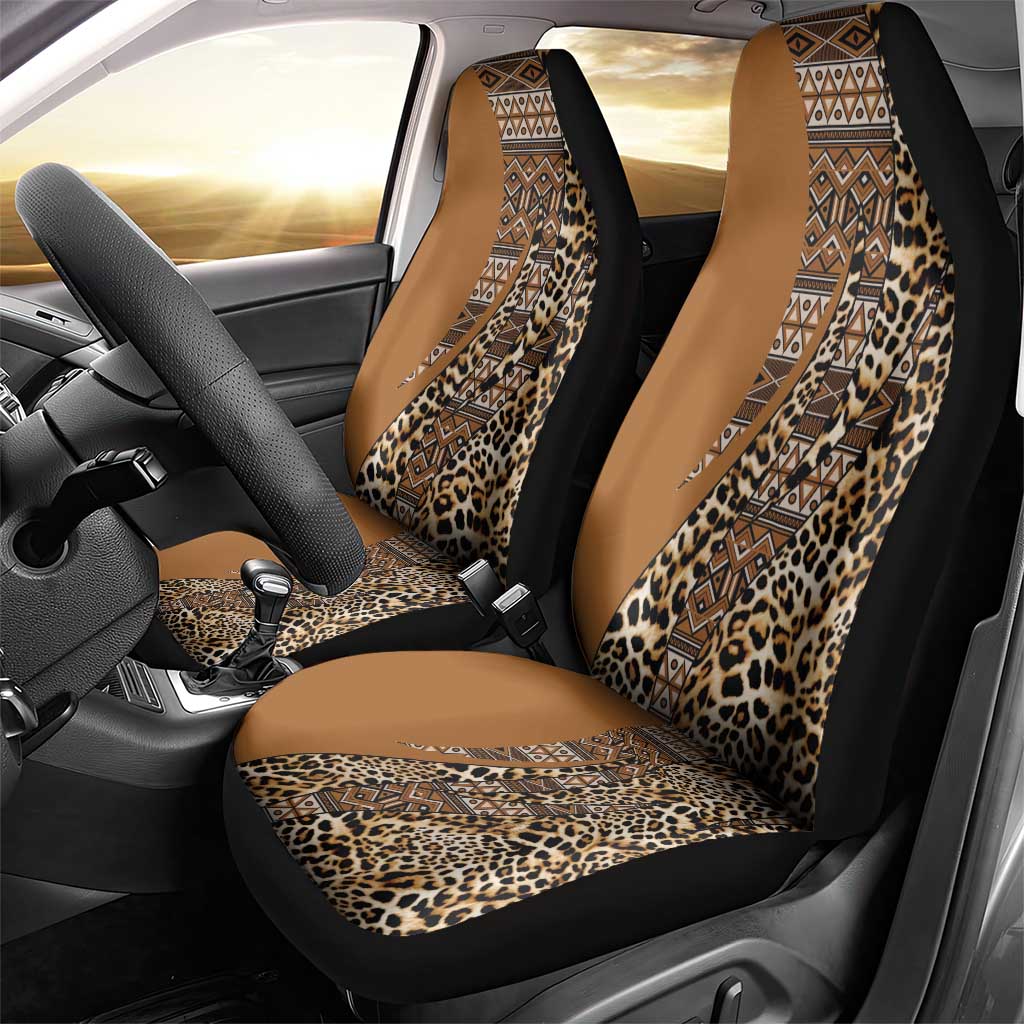 Africa Leopard Mix Native Tribal Pattern Car Seat Cover LT9 - Wonder Print Shop