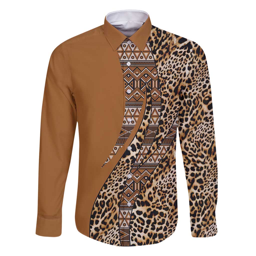 Africa Leopard Mix Native Tribal Pattern Family Matching Mermaid Dress and Hawaiian Shirt LT9 - Wonder Print Shop