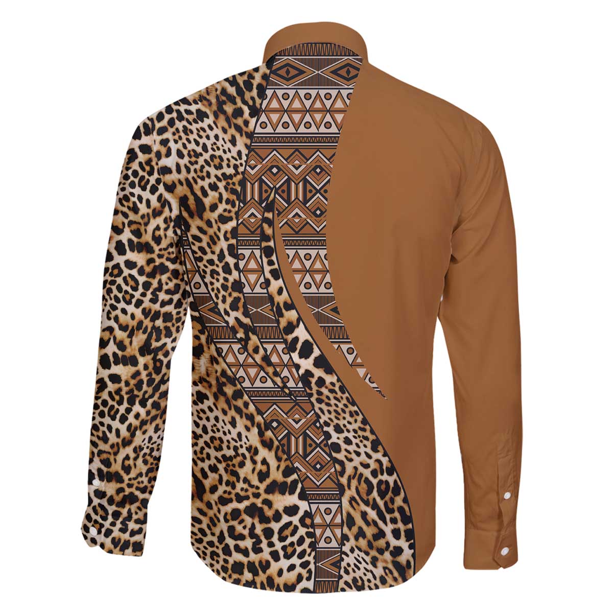 Africa Leopard Mix Native Tribal Pattern Family Matching Off Shoulder Short Dress and Hawaiian Shirt LT9 - Wonder Print Shop