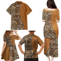 Africa Leopard Mix Native Tribal Pattern Family Matching Puletasi and Hawaiian Shirt - Wonder Print Shop