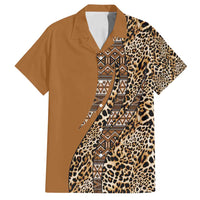 Africa Leopard Mix Native Tribal Pattern Family Matching Summer Maxi Dress and Hawaiian Shirt - Wonder Print Shop