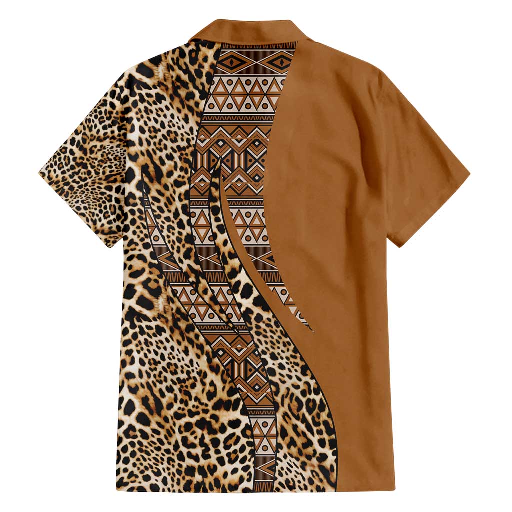 Africa Leopard Mix Native Tribal Pattern Family Matching Summer Maxi Dress and Hawaiian Shirt - Wonder Print Shop