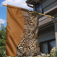 Africa Leopard Mix Native Tribal Pattern Garden Flag - Wonder Print Shop