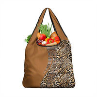 Africa Leopard Mix Native Tribal Pattern Grocery Bag