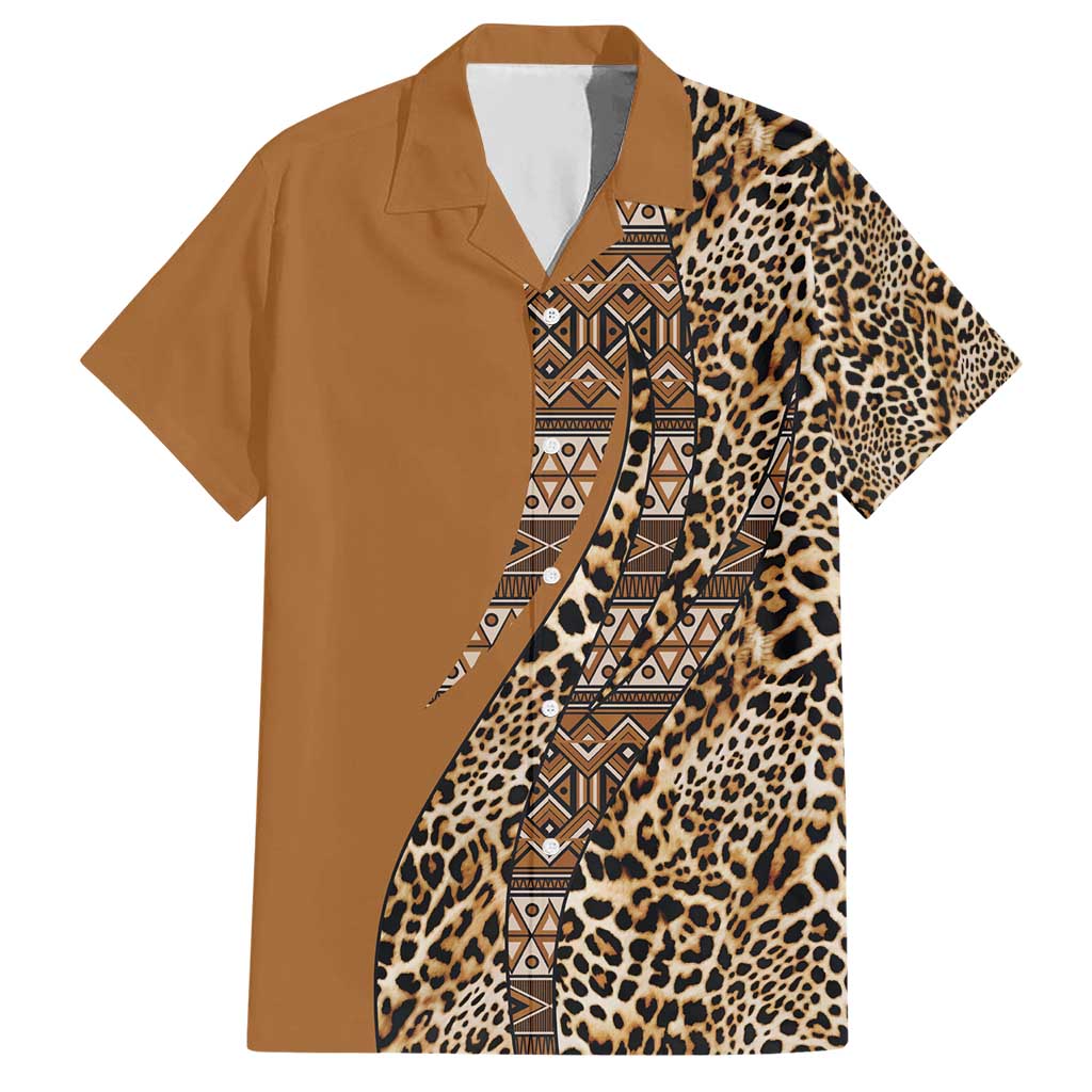 Africa Leopard Mix Native Tribal Pattern Hawaiian Shirt - Wonder Print Shop