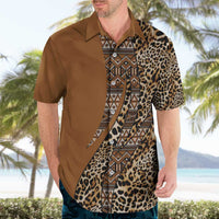 Africa Leopard Mix Native Tribal Pattern Hawaiian Shirt - Wonder Print Shop