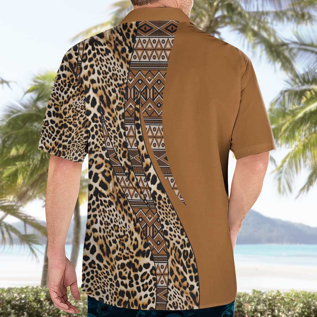 Africa Leopard Mix Native Tribal Pattern Hawaiian Shirt - Wonder Print Shop