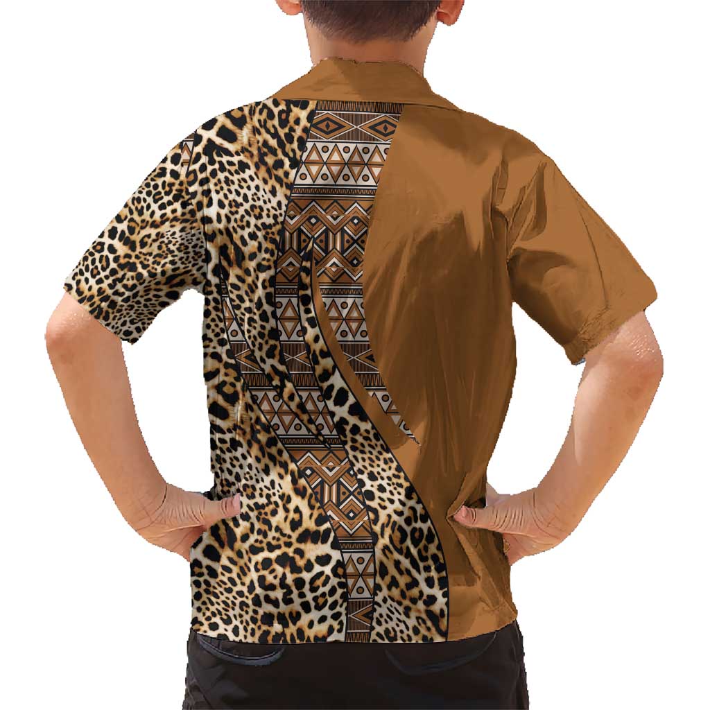 Africa Leopard Mix Native Tribal Pattern Hawaiian Shirt - Wonder Print Shop