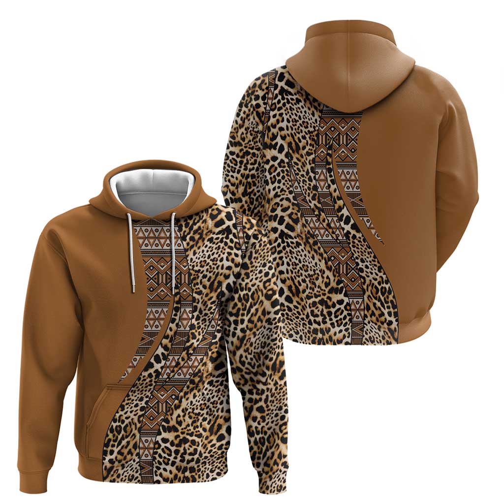 Africa Leopard Mix Native Tribal Pattern Hoodie - Wonder Print Shop
