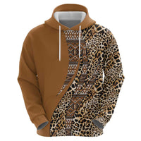 Africa Leopard Mix Native Tribal Pattern Hoodie - Wonder Print Shop