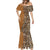 Africa Leopard Mix Native Tribal Pattern Mermaid Dress - Wonder Print Shop