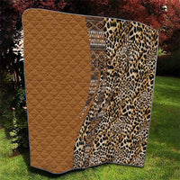 Africa Leopard Mix Native Tribal Pattern Quilt - Wonder Print Shop