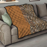 Africa Leopard Mix Native Tribal Pattern Quilt - Wonder Print Shop