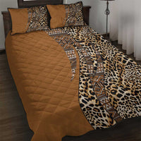 Africa Leopard Mix Native Tribal Pattern Quilt Bed Set - Wonder Print Shop