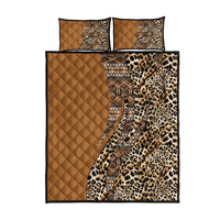 Africa Leopard Mix Native Tribal Pattern Quilt Bed Set - Wonder Print Shop