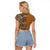 Africa Leopard Mix Native Tribal Pattern Raglan Cropped T Shirt - Wonder Print Shop