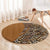 Africa Leopard Mix Native Tribal Pattern Round Carpet