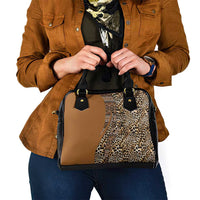 Africa Leopard Mix Native Tribal Pattern Shoulder Handbag