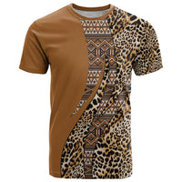 Africa Leopard Mix Native Tribal Pattern T Shirt - Wonder Print Shop