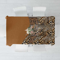 Africa Leopard Mix Native Tribal Pattern Tablecloth - Wonder Print Shop