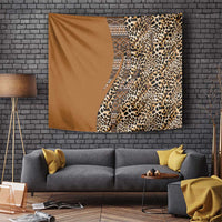 Africa Leopard Mix Native Tribal Pattern Tapestry - Wonder Print Shop
