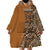 Africa Leopard Mix Native Tribal Pattern Wearable Blanket Hoodie - Wonder Print Shop