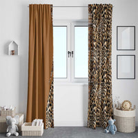 Africa Leopard Mix Native Tribal Pattern Window Curtain - Wonder Print Shop