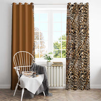 Africa Leopard Mix Native Tribal Pattern Window Curtain - Wonder Print Shop