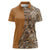 Africa Leopard Mix Native Tribal Pattern Women Polo Shirt - Wonder Print Shop