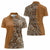 Africa Leopard Mix Native Tribal Pattern Women Polo Shirt - Wonder Print Shop