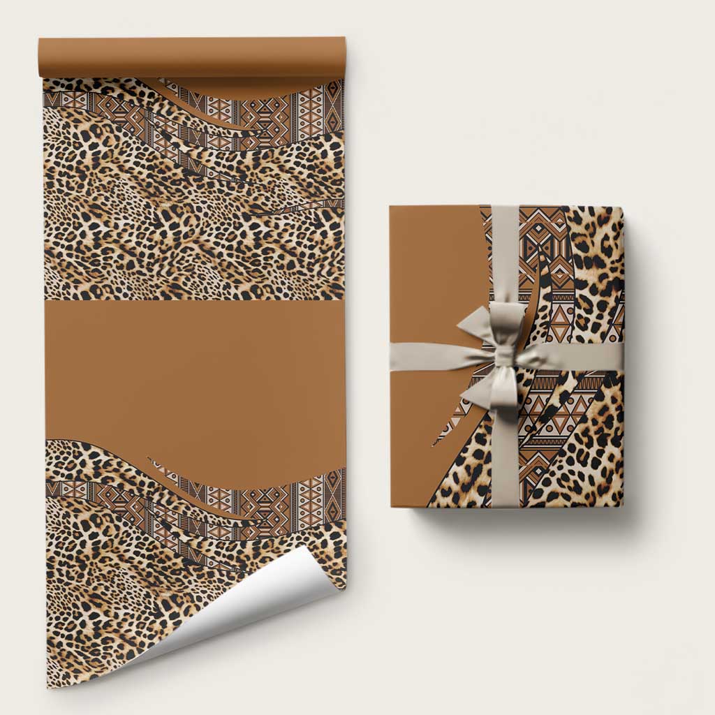 Africa Leopard Mix Native Tribal Pattern Wrapping Paper - Wonder Print Shop