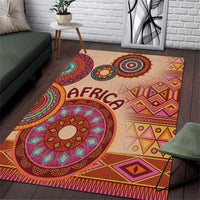 Africa Tribal Traditional Pattern Area Rug Beige Motif LT9 - Wonder Print Shop