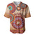 Africa Tribal Traditional Pattern Baseball Jersey Beige Motif LT9 - Wonder Print Shop