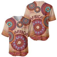 Africa Tribal Traditional Pattern Baseball Jersey Beige Motif LT9 - Wonder Print Shop
