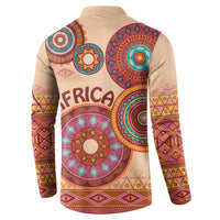 Africa Tribal Traditional Pattern Button Sweatshirt Beige Motif LT9 - Wonder Print Shop