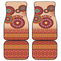 Africa Tribal Traditional Pattern Car Mats Beige Motif LT9 - Wonder Print Shop