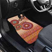 Africa Tribal Traditional Pattern Car Mats Beige Motif LT9 - Wonder Print Shop