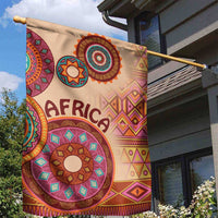 Africa Tribal Traditional Pattern Garden Flag Beige Motif - Wonder Print Shop