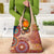 Africa Tribal Traditional Pattern Grocery Bag Beige Motif