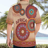 Africa Tribal Traditional Pattern Hawaiian Shirt Beige Motif - Wonder Print Shop