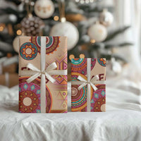 Africa Tribal Traditional Pattern Wrapping Paper Beige Motif - Wonder Print Shop