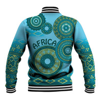 Africa Tribal Traditional Pattern Baseball Jacket Blue Motif LT9 - Wonder Print Shop
