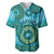 Africa Tribal Traditional Pattern Baseball Jersey Blue Motif LT9 - Wonder Print Shop