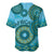 Africa Tribal Traditional Pattern Baseball Jersey Blue Motif LT9 - Wonder Print Shop
