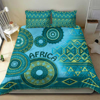 Africa Tribal Traditional Pattern Bedding Set Blue Motif LT9 - Wonder Print Shop