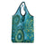 Africa Tribal Traditional Pattern Grocery Bag Blue Motif