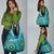 Africa Tribal Traditional Pattern Grocery Bag Blue Motif